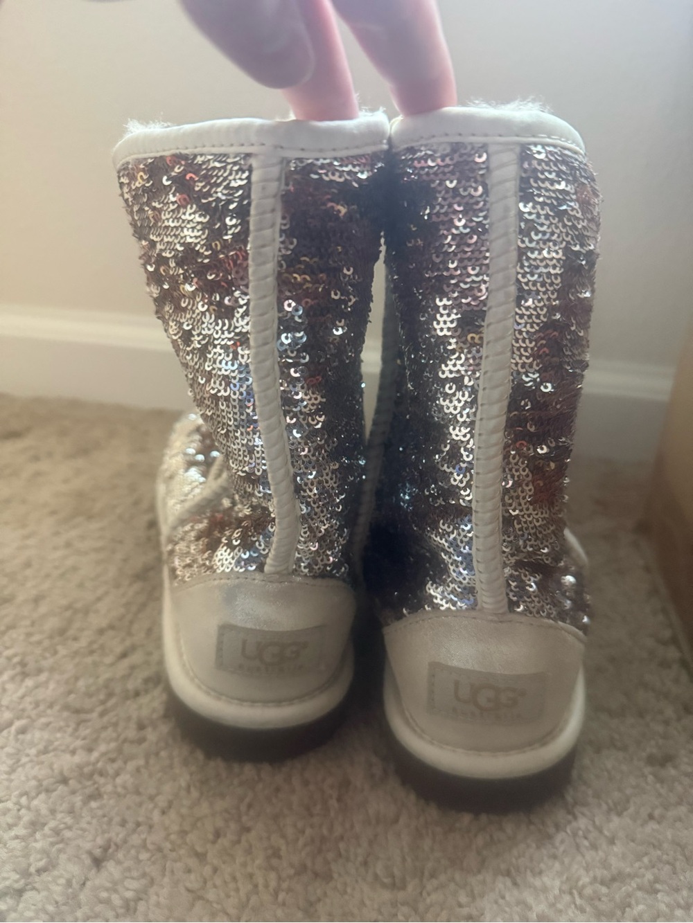UGG Women’s Sequin Mid-Calf Boots in Sparkling Gold